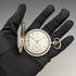 antique Ulysse Nardin pocket watch silver side hunter case works well